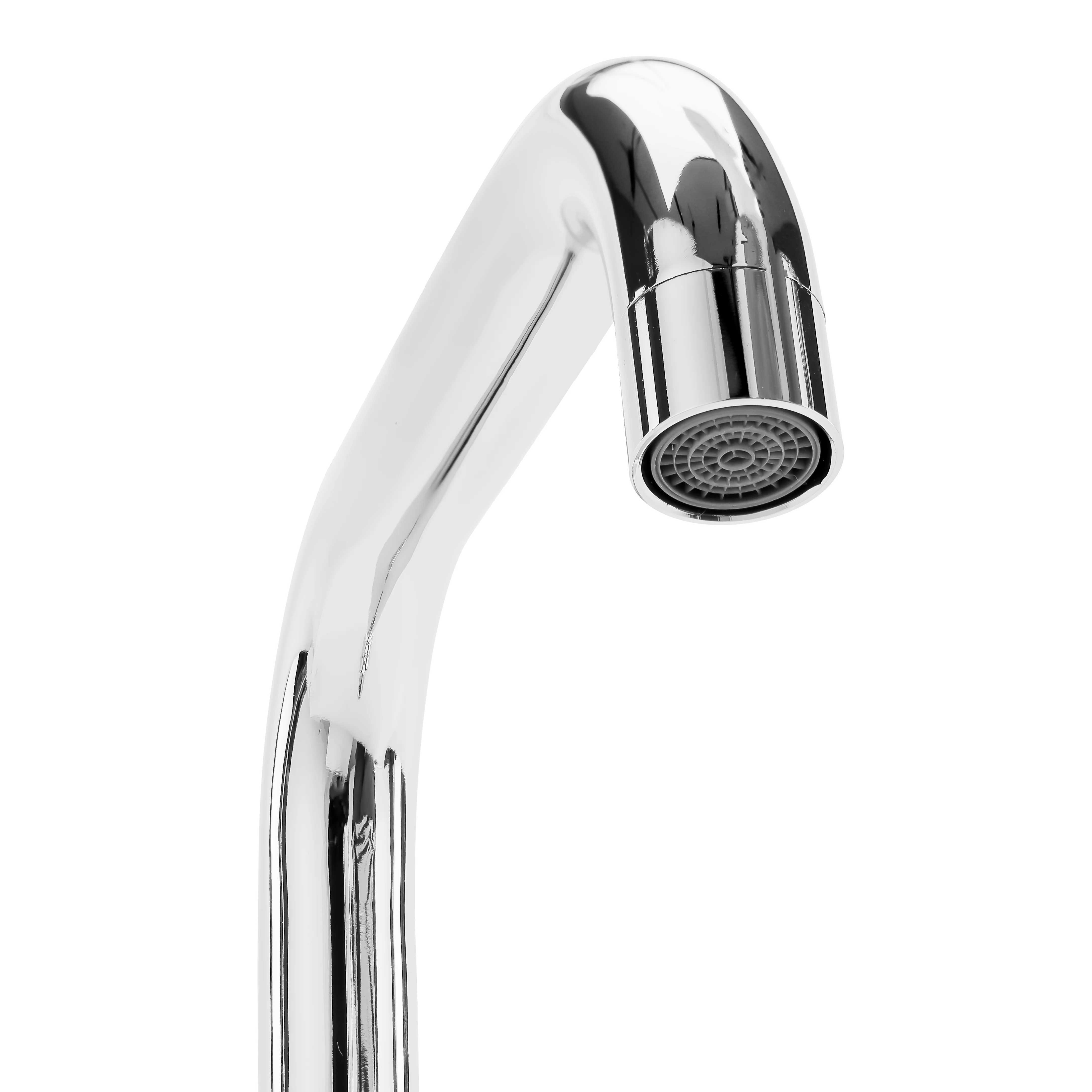 Geepas Single Lever Sink Mixer- GSW61148| Brass Deck Mounted Kitchen/Bath Tap| Solid Metal Lever Handle, Ceramic Cartridge, Leak-Proof, 360° Swivel Spout, 5-Year Warranty - Image 4