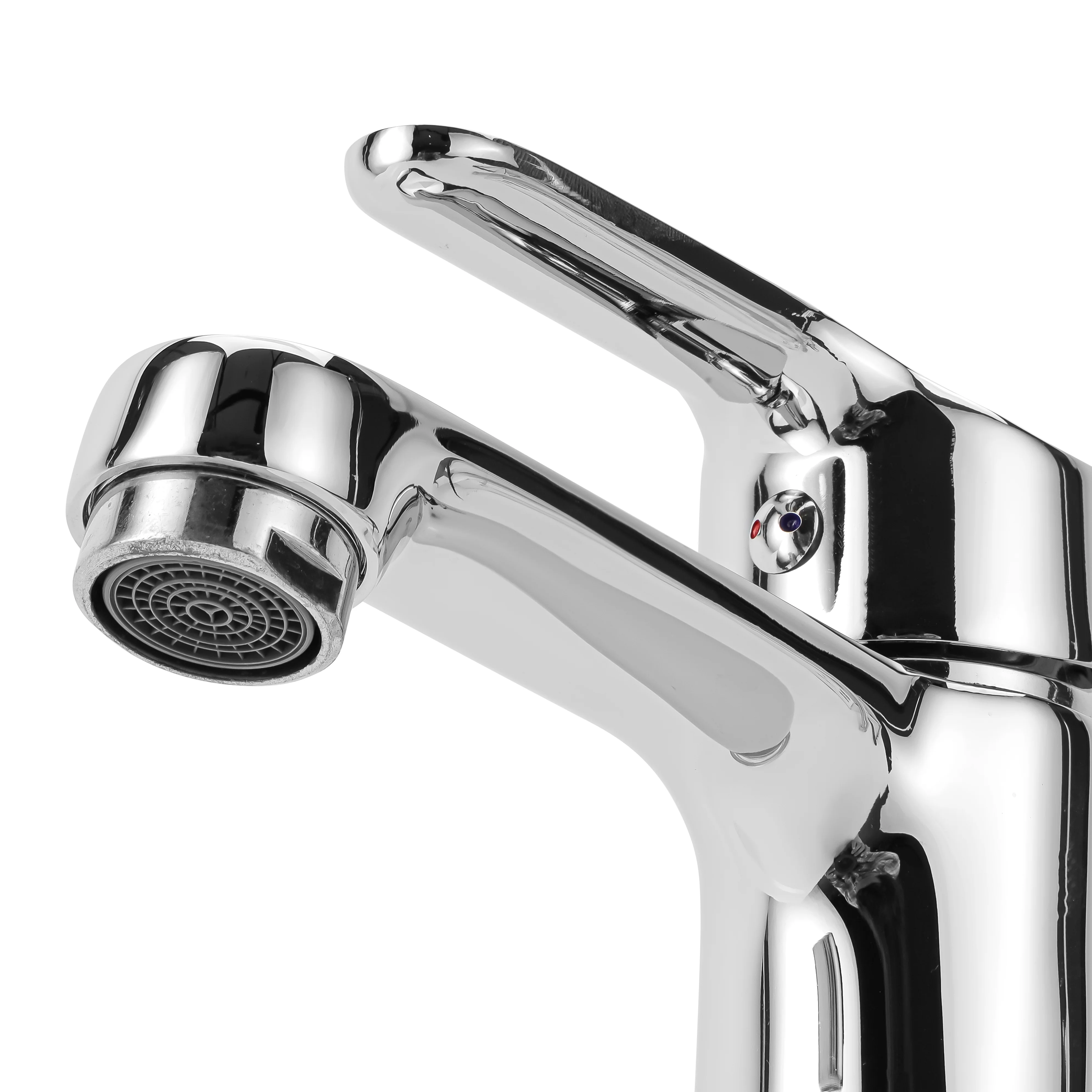 Geepas Single Lever Wash Basin Mixer- GSW61163 | Brass Deck Mount Tap, Solid Metal Handle, Ceramic Disc Cartridge, Leak-Proof Design, Chrome Finish, 5-Year Warranty - Image 4