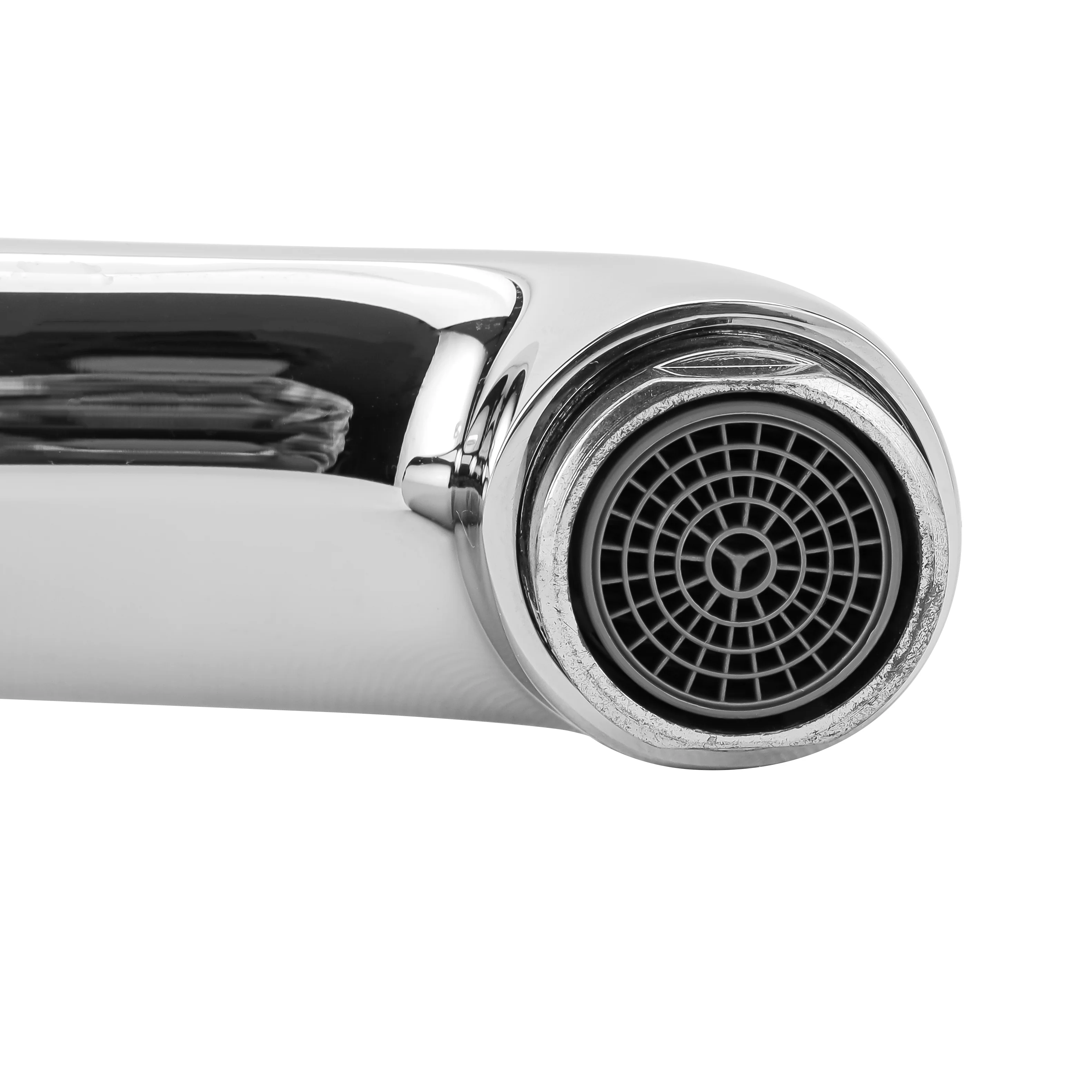 Geepas Single Lever Wash Basin Mixer- GSW61163 | Brass Deck Mount Tap, Solid Metal Handle, Ceramic Disc Cartridge, Leak-Proof Design, Chrome Finish, 5-Year Warranty - Image 6