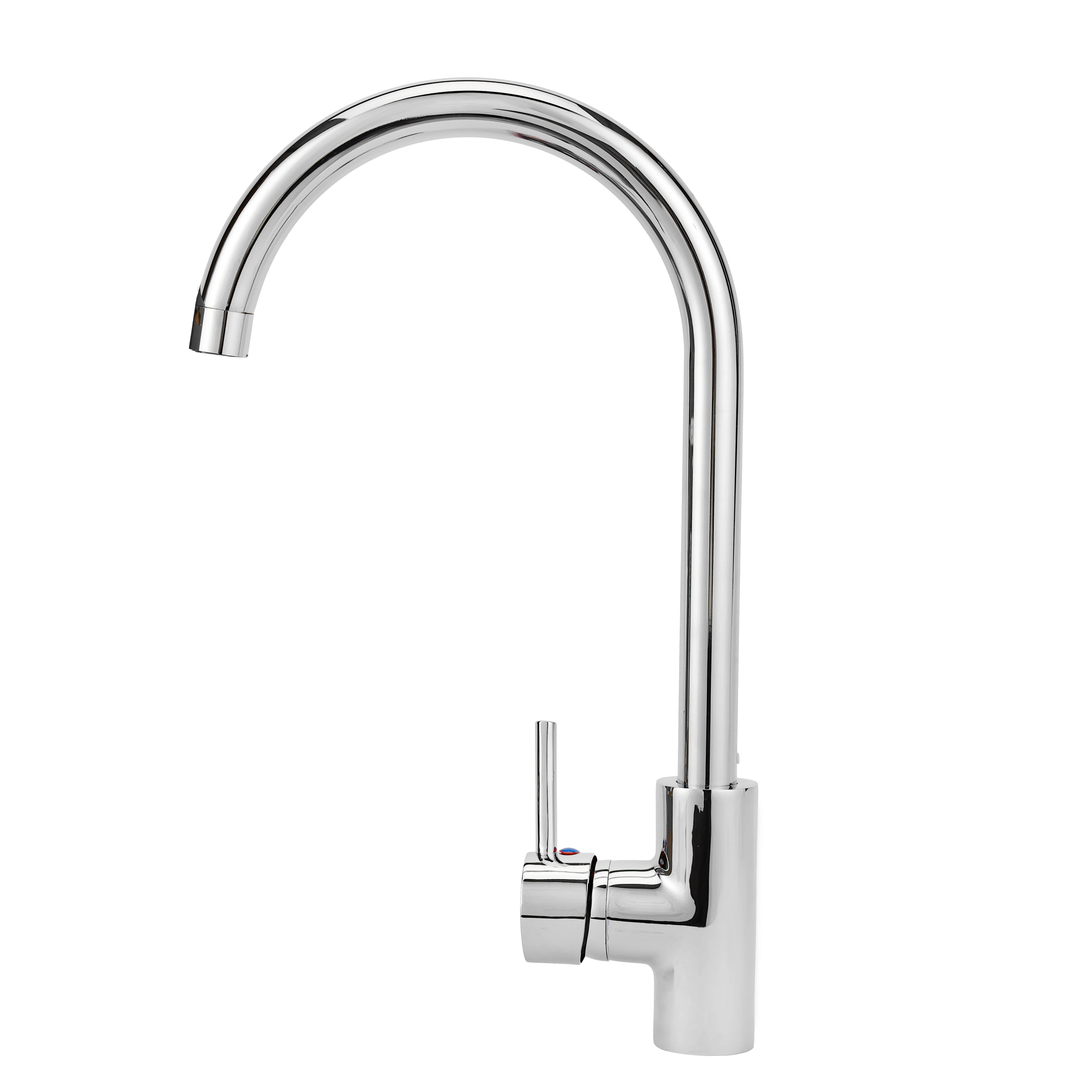 Geepas Single Lever Sink Mixer- GSW61010 | Brass Deck Mounted Kitchen Tap | Solid Metal Handle, 35 Ceramic Cartridge, Leak-Proof & 360° Swivel Spout | 5Year Warranty - Image 2