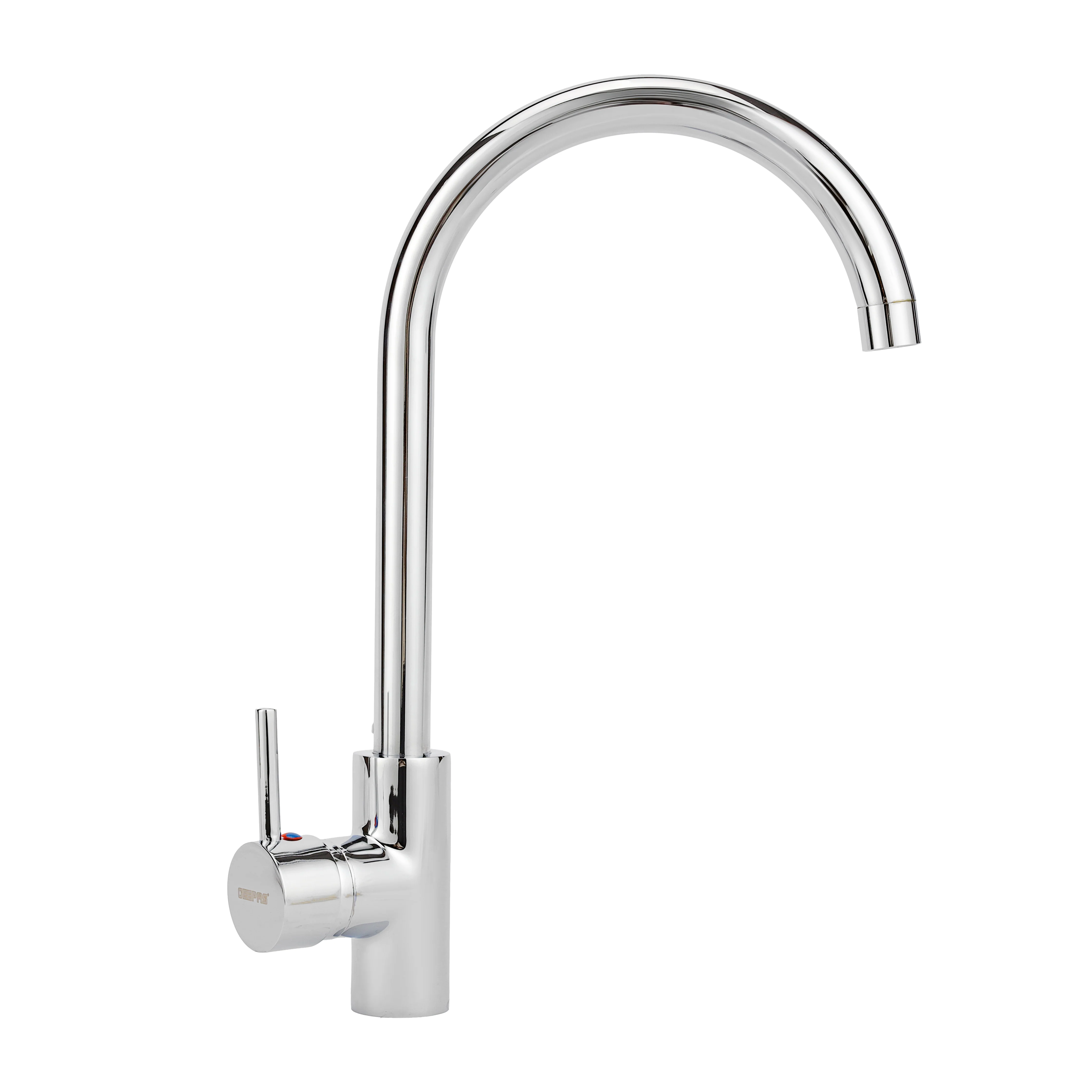 Geepas Single Lever Sink Mixer- GSW61010 | Brass Deck Mounted Kitchen Tap | Solid Metal Handle, 35 Ceramic Cartridge, Leak-Proof & 360° Swivel Spout | 5Year Warranty - Image 3