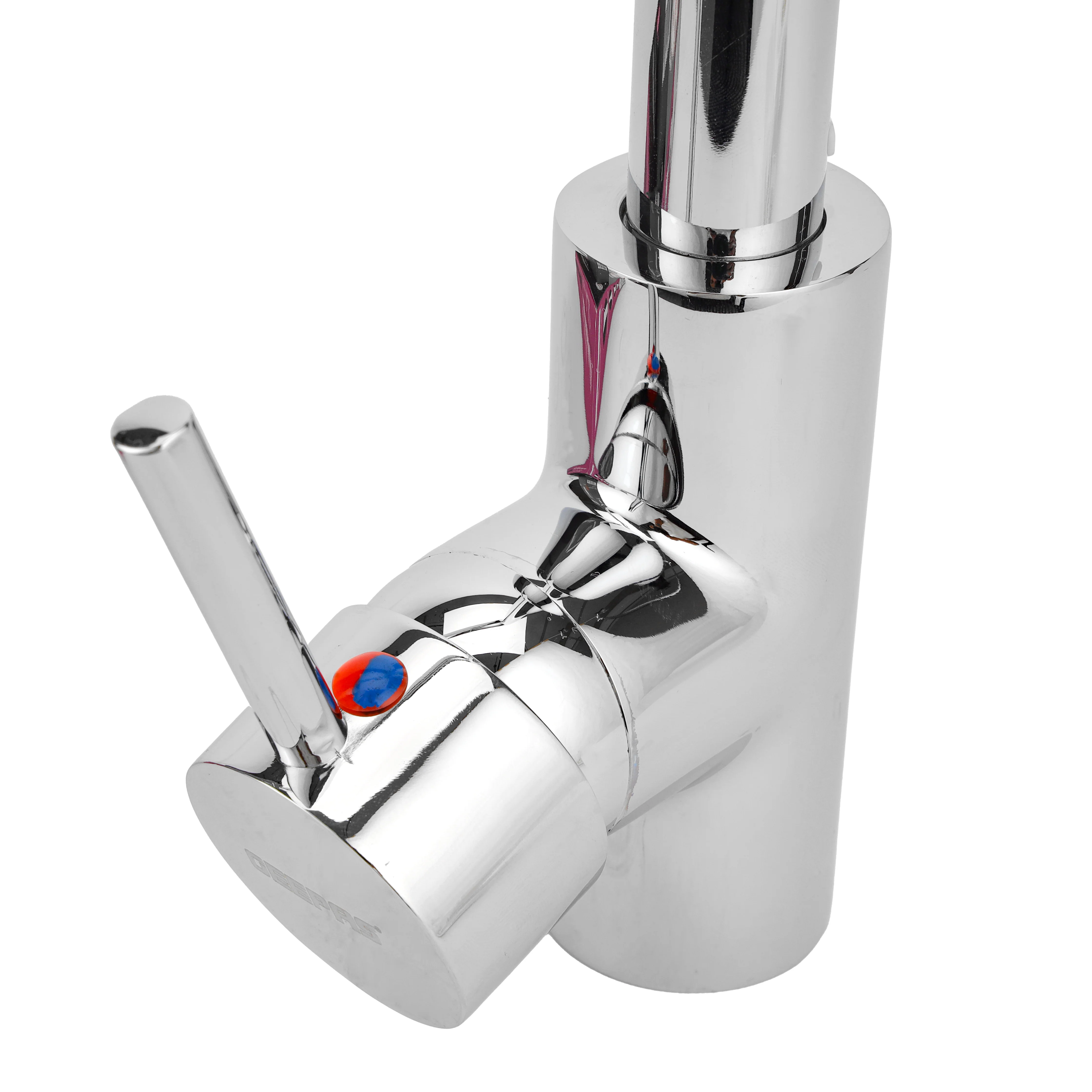 Geepas Single Lever Sink Mixer- GSW61010 | Brass Deck Mounted Kitchen Tap | Solid Metal Handle, 35 Ceramic Cartridge, Leak-Proof & 360° Swivel Spout | 5Year Warranty - Image 4