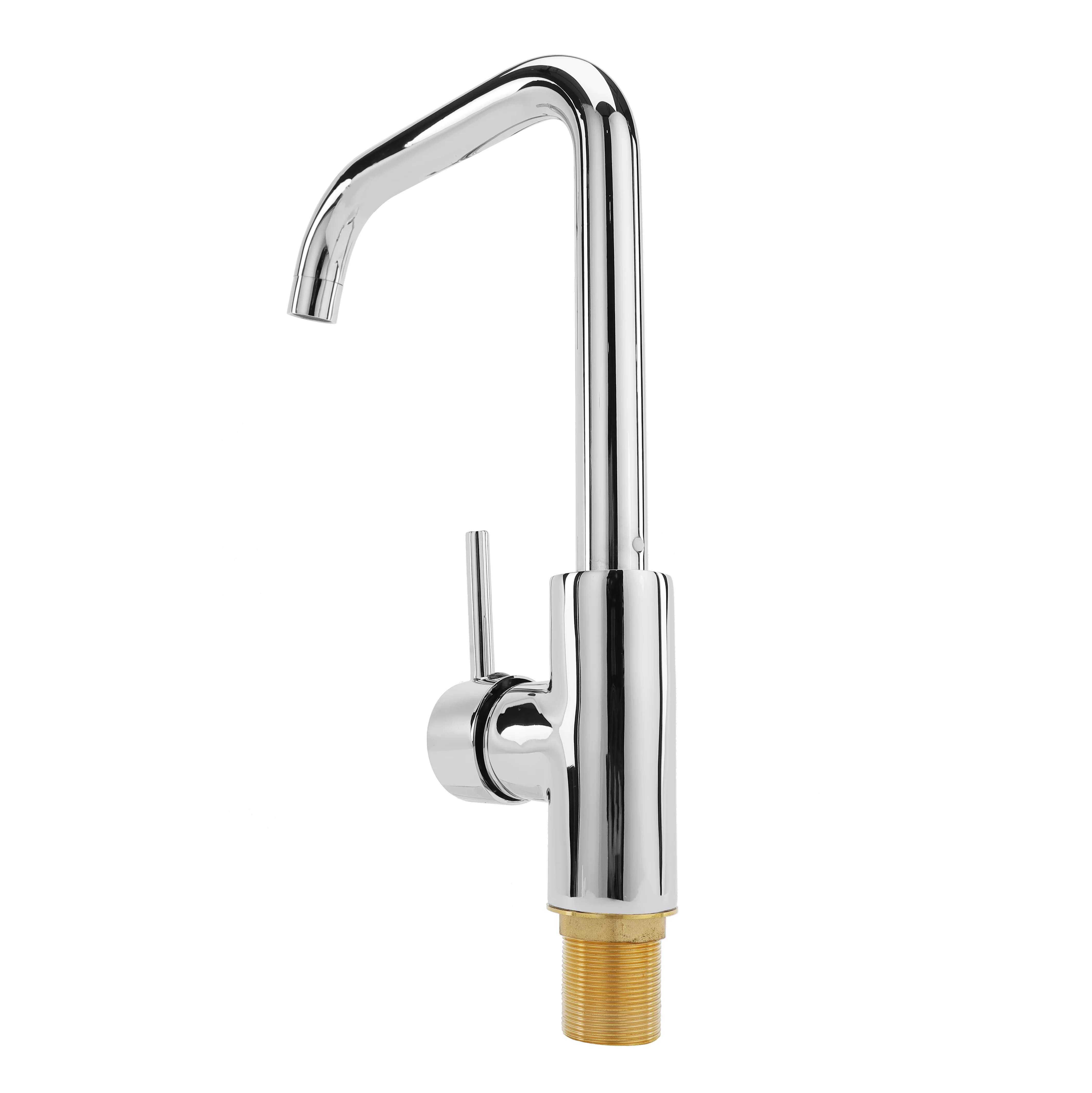 Geepas Single Lever Sink Mixer GSW61144 | Brass Deck Mounted Tap for Kitchen/Bathroom | Solid Handle, Ceramic Cartridge, Leak-Proof, 360° Spout | 5-Year Warranty - Image 2