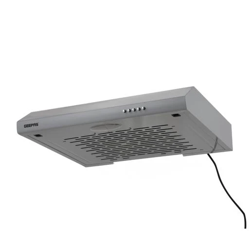 Geepas Slim Hood GHD624GCS | Slim Design Kitchen Hood with 80W Motor| 3 Speed Push Button Control| 200 m³/h Suction Power| LED Light| Charcoal Filter| 1 Year Warranty - Image 3