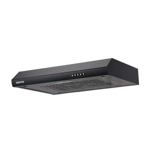 Geepas Slim Hood GHD625BCS | Stylish Black Slim Kitchen Hood | 80W Motor| 3 Speed Push Button Control | 200 m³/h Suction Power| Charcoal Filter |  1 Year Warranty - Image 3