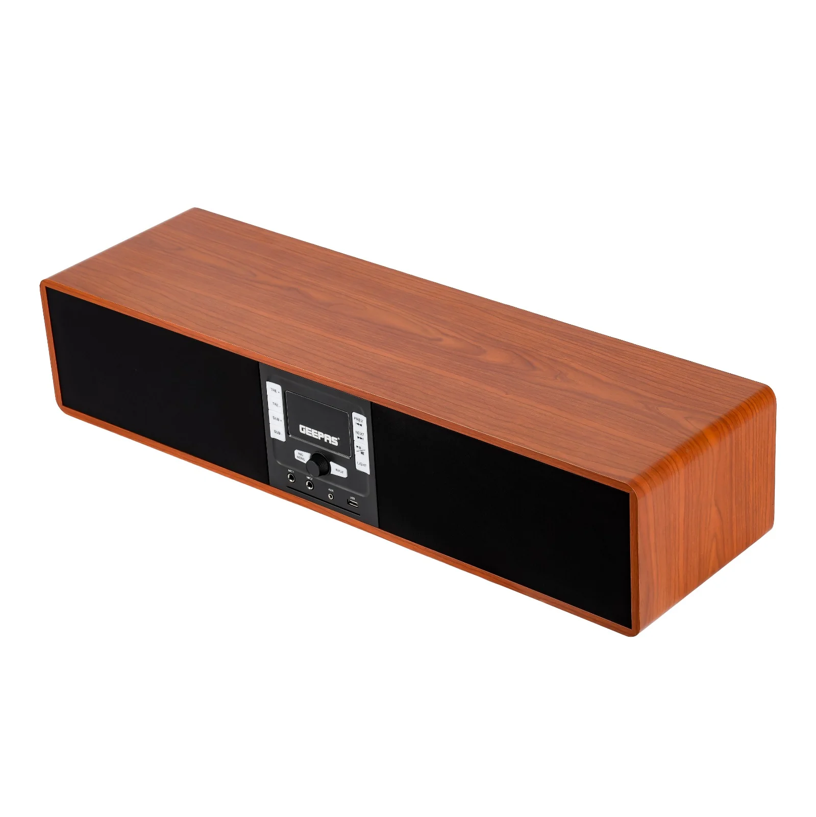 Geepas Soundbar GSRB150WD | 180W | Bluetooth | Wooden Finish - Image 3