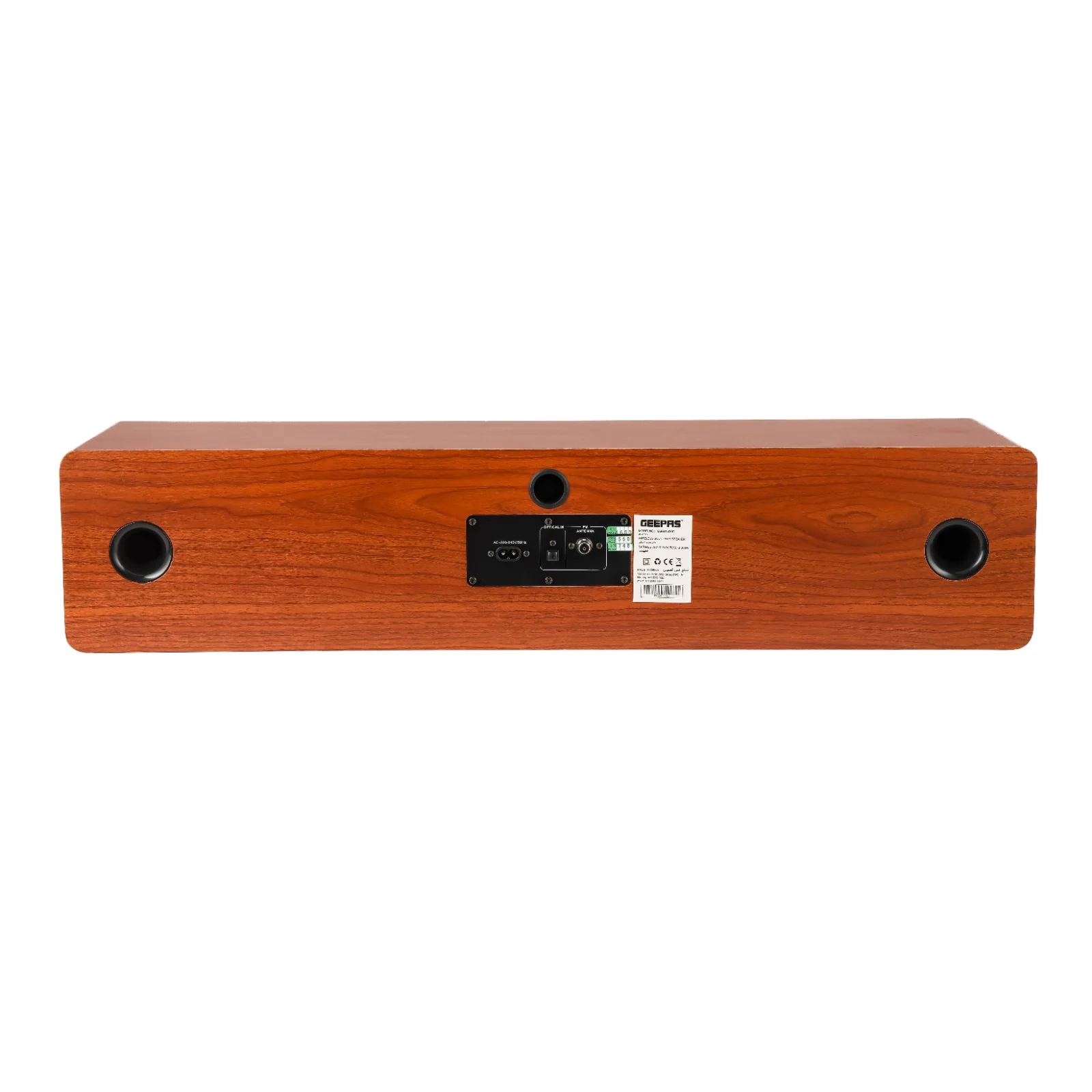 Geepas Soundbar GSRB150WD | 180W | Bluetooth | Wooden Finish - Image 4