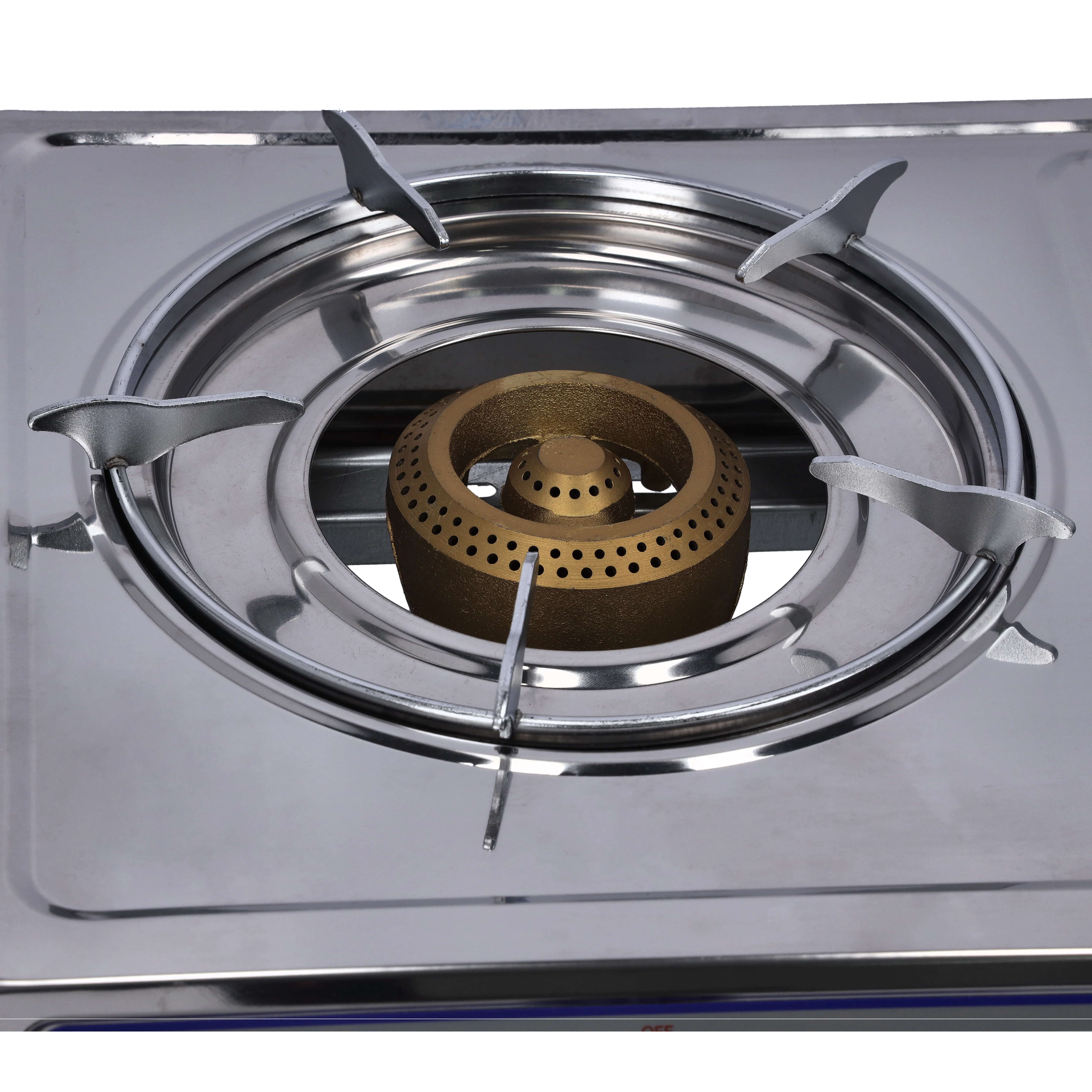 Geepas Stainless Steel Gas Cooker GGC31033 | 2 Burner Gas Stove | Heavy-Duty Cast Iron Burners| Automatic Ignition System| Durable Stainless Steel Body|2 Years Warranty - Image 7
