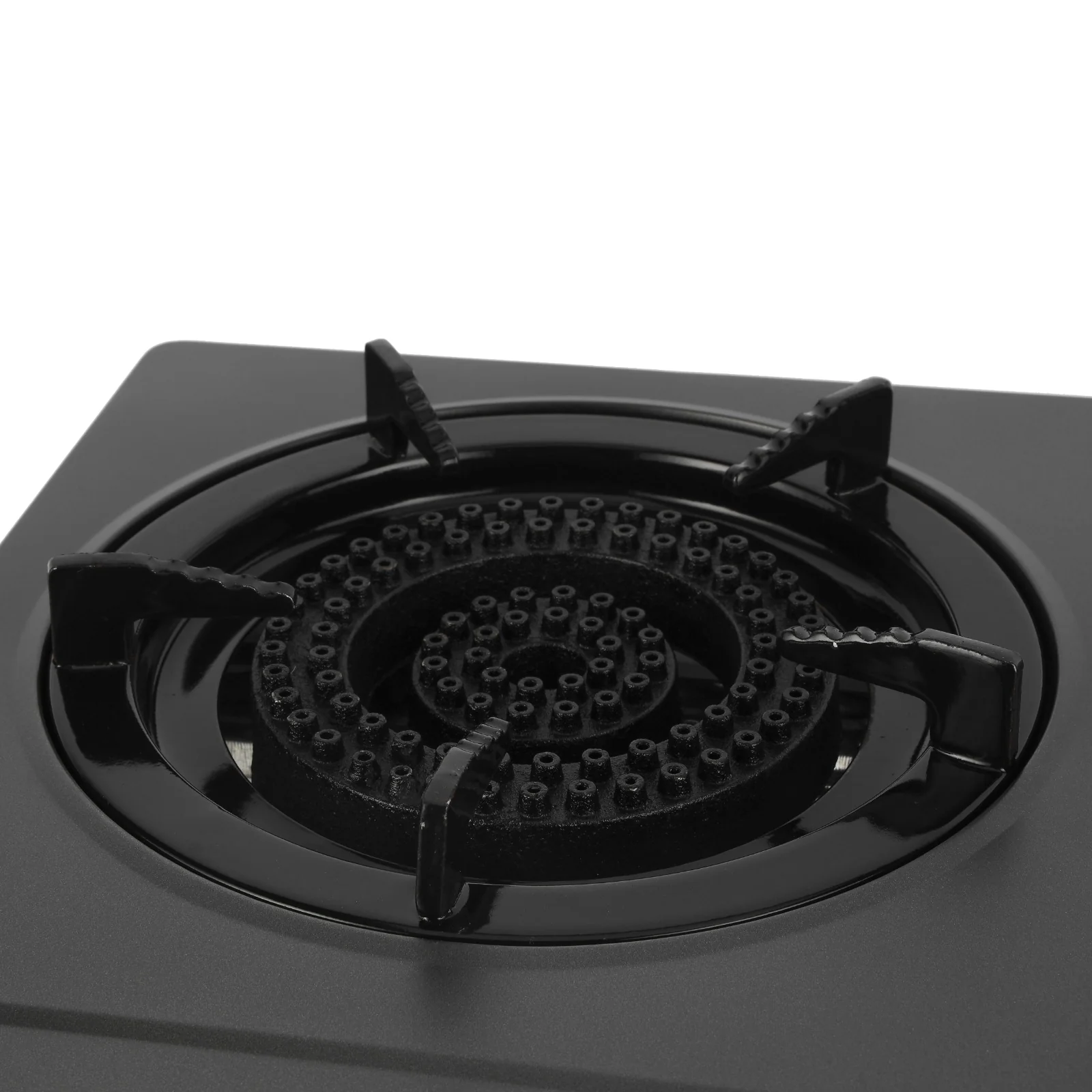 Geepas GGC31048 Stainless Steel Gas Cooker | 2 cast iron burners| auto ignition| low gas use saves 60%| heavy enamel pan support| durable| easy to clean| 2-year warranty - Image 5