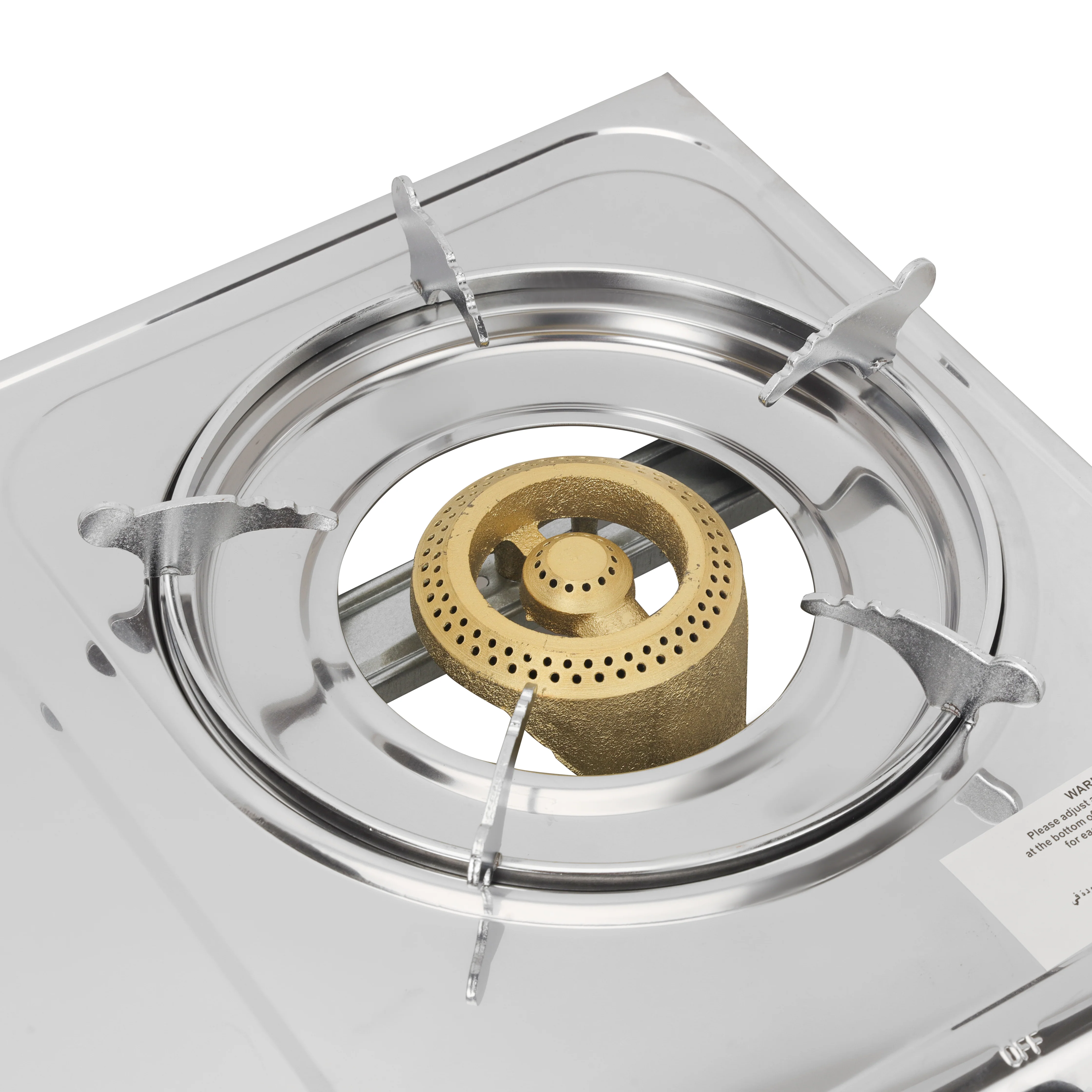 Geepas Stainless Steel Gas Cooker GK679 | Cast Iron Burners| Automatic Ignition| Gas Saving Technology| Durable Body & Efficient Heat Distribution for Daily Cooking - Image 5