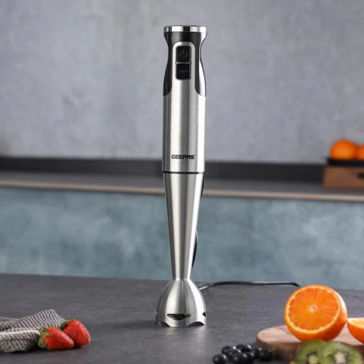Geepas Stainless Steel Hand Mixer GHB5468 | 800W Powerful Motor| 2 Speed Control with Turbo Function| Stainless Steel Beaters & Dough Hooks| Compact | 2 Years Warranty - Image 3