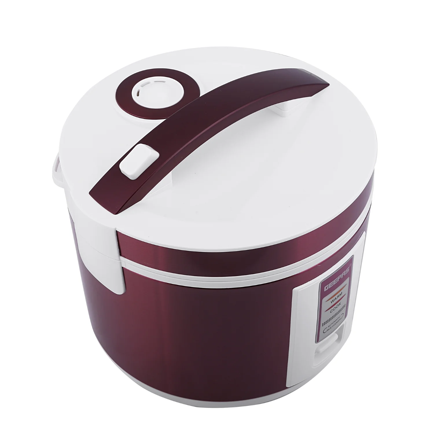 Geepas Stainless Steel Rice Cooker GRC4328 | 1.5L Capacity |Cook, Steam & Keep Warm | Durable Stainless Steel Body, Non-Stick Inner Pot & Easy to Clean | 2 Years Warranty - Image 5