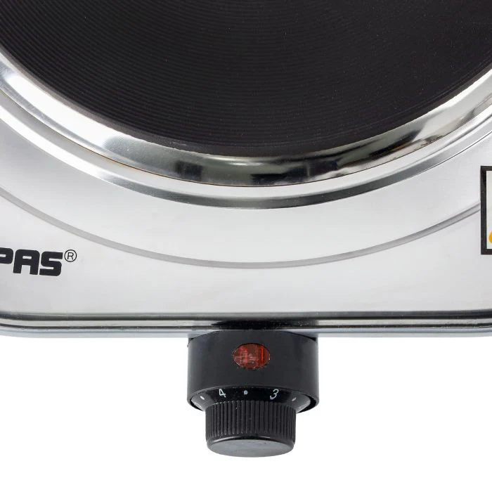 Geepas Stainless Steel Single Hot Plate GHP32023 | 1500W Powerful Heating | 185mm Solid Plate | Adjustable Temperature | Auto Thermostat Function | Overheat Protection - Image 5