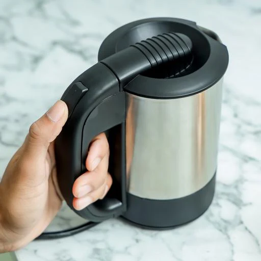 Geepas Stainless Steel Travel Kettle 0.5L GK175 | 1100W Compact Electric Kettle| Stainless Steel Housing| Fast Boil| Auto Shut-Off| Boil Dry Protection| 2 Years Warranty - Image 5