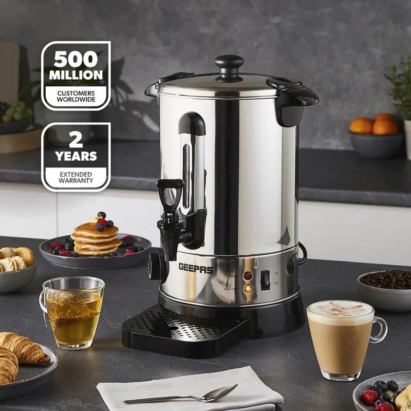 Geepas Stainless Steel Water Boiler 6.8L GK6154 | 1500W High Efficiency Electric Hot Water Dispenser| Durable Construction| Safe & Easy to Use| Perfect for Home & Office - Image 2