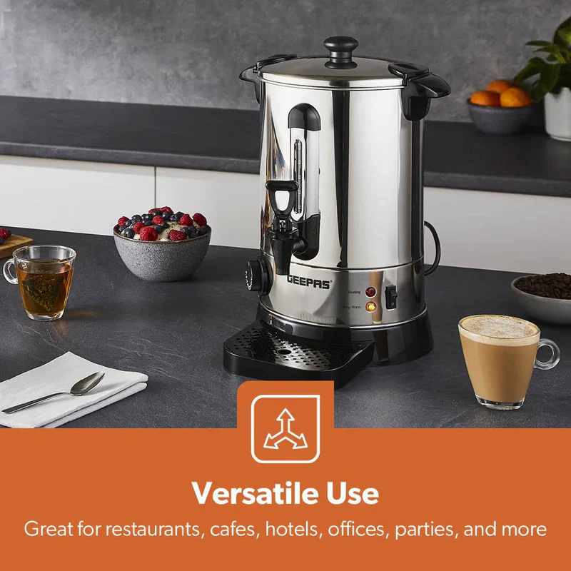 Geepas Stainless Steel Water Boiler 6.8L GK6154 | 1500W High Efficiency Electric Hot Water Dispenser| Durable Construction| Safe & Easy to Use| Perfect for Home & Office - Image 3