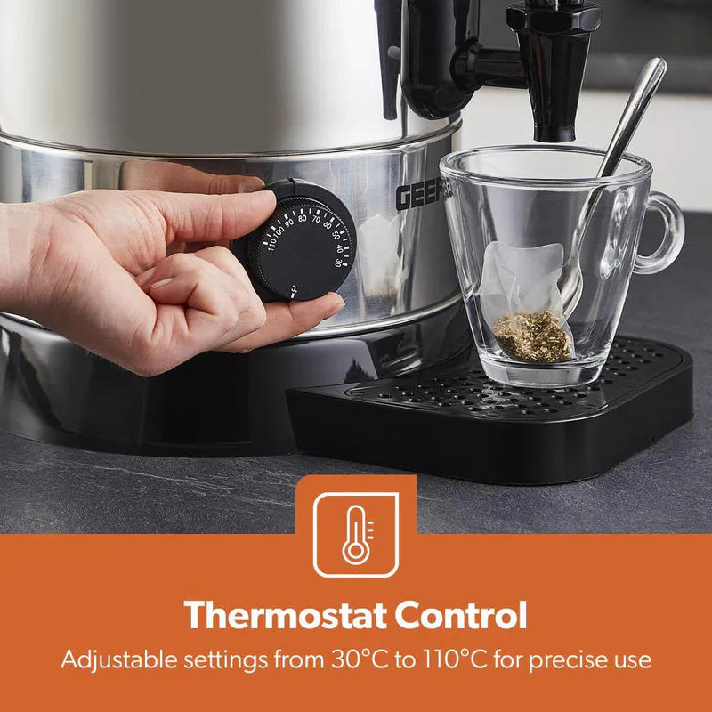 Geepas Stainless Steel Water Boiler 6.8L GK6154 | 1500W High Efficiency Electric Hot Water Dispenser| Durable Construction| Safe & Easy to Use| Perfect for Home & Office - Image 4
