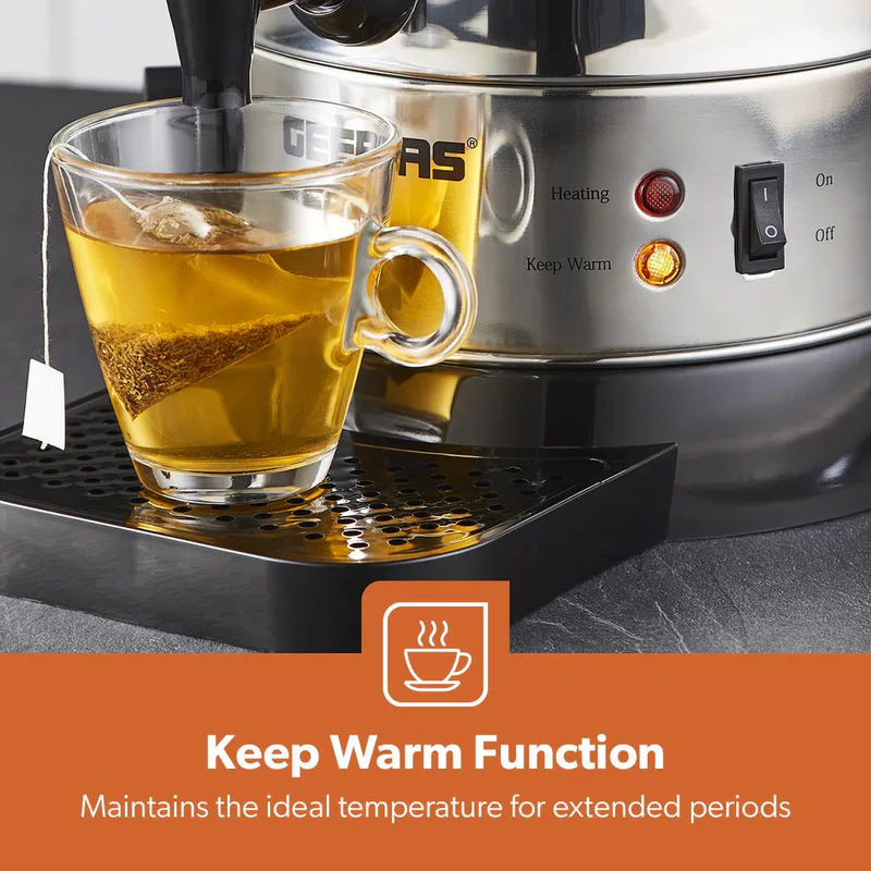 Geepas Stainless Steel Water Boiler 6.8L GK6154 | 1500W High Efficiency Electric Hot Water Dispenser| Durable Construction| Safe & Easy to Use| Perfect for Home & Office - Image 7