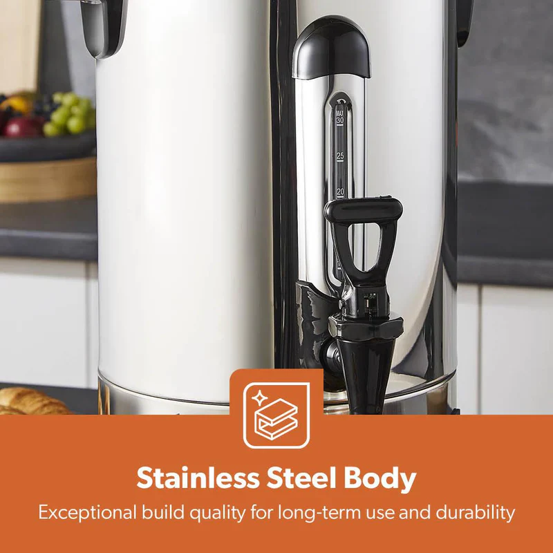Geepas Stainless Steel Water Boiler 6.8L GK6154 | 1500W High Efficiency Electric Hot Water Dispenser| Durable Construction| Safe & Easy to Use| Perfect for Home & Office - Image 8