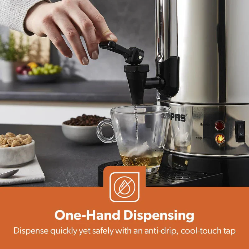 Geepas Stainless Steel Water Boiler 6.8L GK6154 | 1500W High Efficiency Electric Hot Water Dispenser| Durable Construction| Safe & Easy to Use| Perfect for Home & Office - Image 9