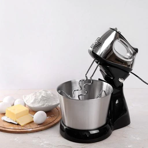 Geepas GHM5461 Stand Mixer | 200W Motor | 2.5L Stainless Steel Bowl for Effortless Mixing & Beating |5 Speed Control | Compact | Durable Design | 2 Years Warranty - Image 3