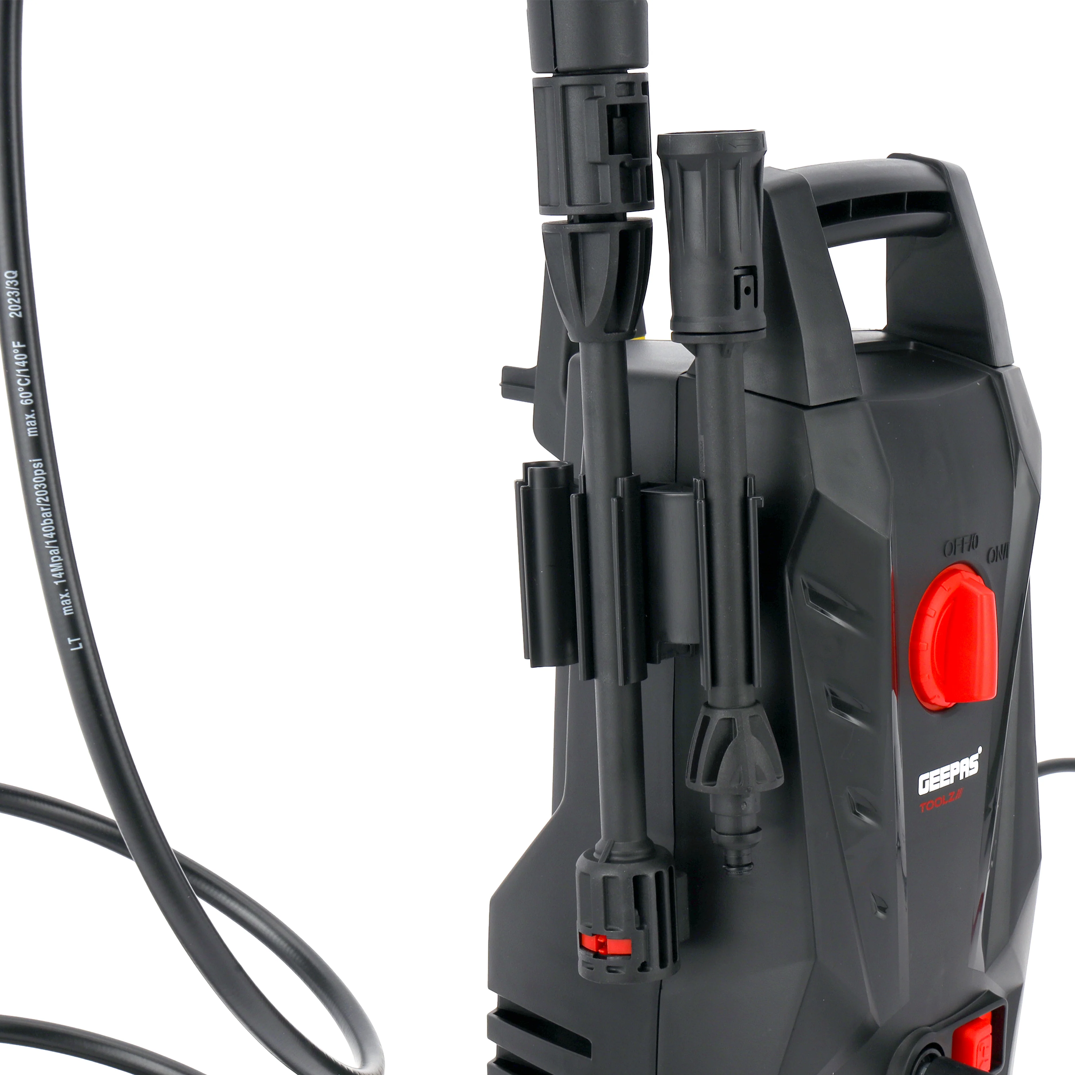 Geepas Toolz GPW1411EL-240 High Pressure Washer | 110BAR Compact Power Washer with 1400W Motor | Ideal for Car, Bike & Outdoor Cleaning | Durable Build| Energy Efficient - Image 4