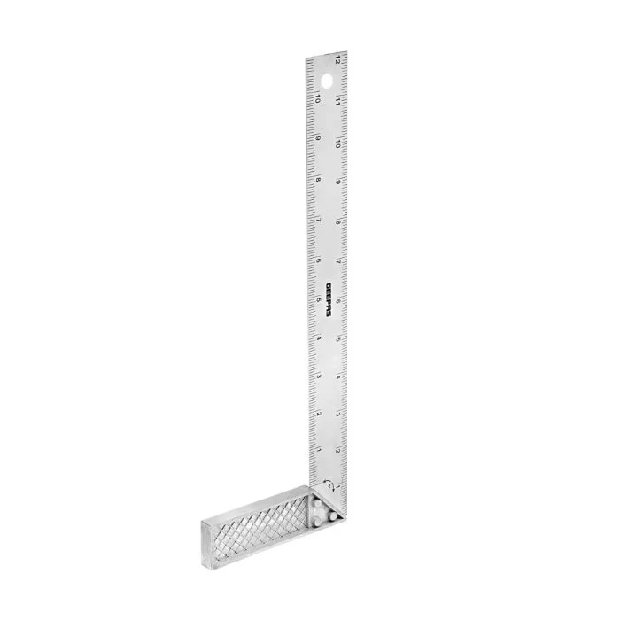 Geepas Try Square with Cast Zinc Handle 12" - 90 Degree Angle Corner Ruler | Woodworking Square, Degree Double-Sided Angle Ruler Right Measuring Tool for Carpenters Engineer - Image 2