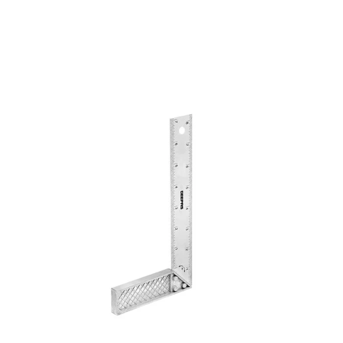 Geepas Try Square with Cast Zinc Handle 8" - 90 Degree Angle Corner Ruler | Woodworking Square, Degree Double-Sided Angle Ruler Right Measuring Tool for Carpenters Engineer - Image 4