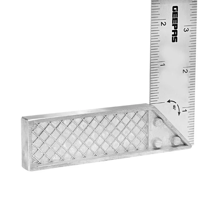 Geepas Try Square with Metal Handle 6" - 90 Degree Angle Corner Ruler | Woodworking Square, Degree Double-Sided Angle Ruler Right Measuring Tool for Carpenters Engineer - Image 2