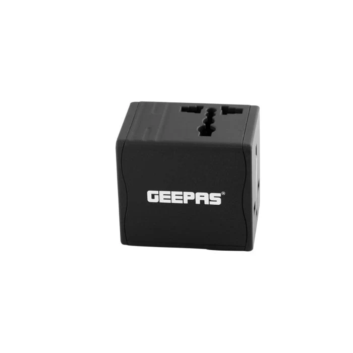 Geepas Universal Adapter For Smartphones, Cameras And More - Works In More Than 150 Countries, Has A 5V, 2.1A Output - Image 4