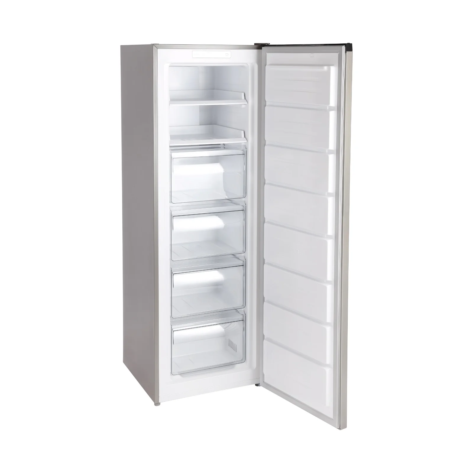 Geepas Upright Freezer 270L -GRFU2706XHN | No Frost Technology, Energy-Efficient Inverter Compressor, Spacious Storage, Stainless Steel Finish for Modern Kitchens - Image 5