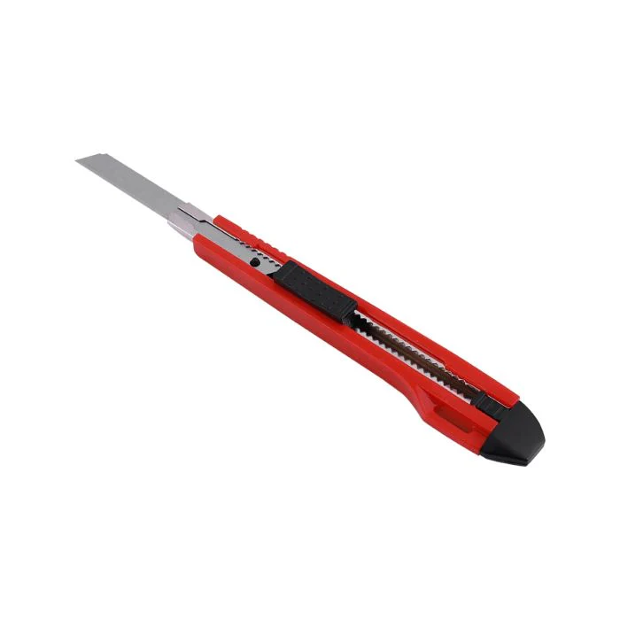 Geepas Utility Knife 9mm - Cutter Blade, Rubberized Handle with Stainless Steel Blades | Ideal For Cutting Paper, Tape, Plastic, Cardboard, Cardstock, Fabrics or Post Office Packages - Image 3