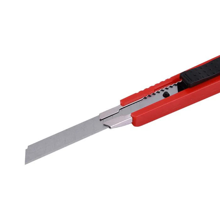 Geepas Utility Knife 9mm - Cutter Blade, Rubberized Handle with Stainless Steel Blades | Ideal For Cutting Paper, Tape, Plastic, Cardboard, Cardstock, Fabrics or Post Office Packages - Image 5