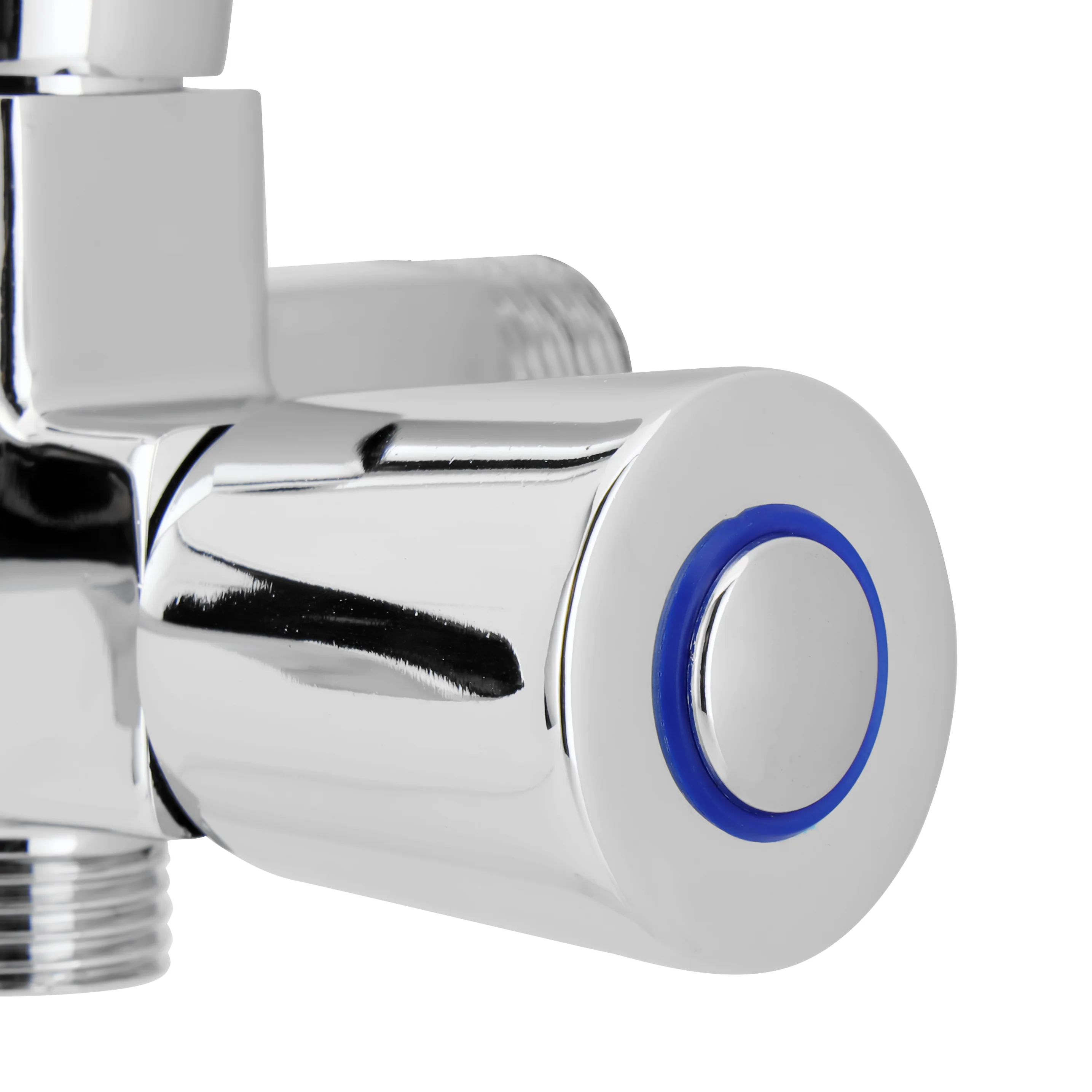 Geepas Wall Mounted 2-IN-1 Bib Tap GSW61138 | Brass tap with chrome finish, solid lever handle, ceramic cartridge, single hole install, Suitable for Toilets, Lavatory Etc - Image 4