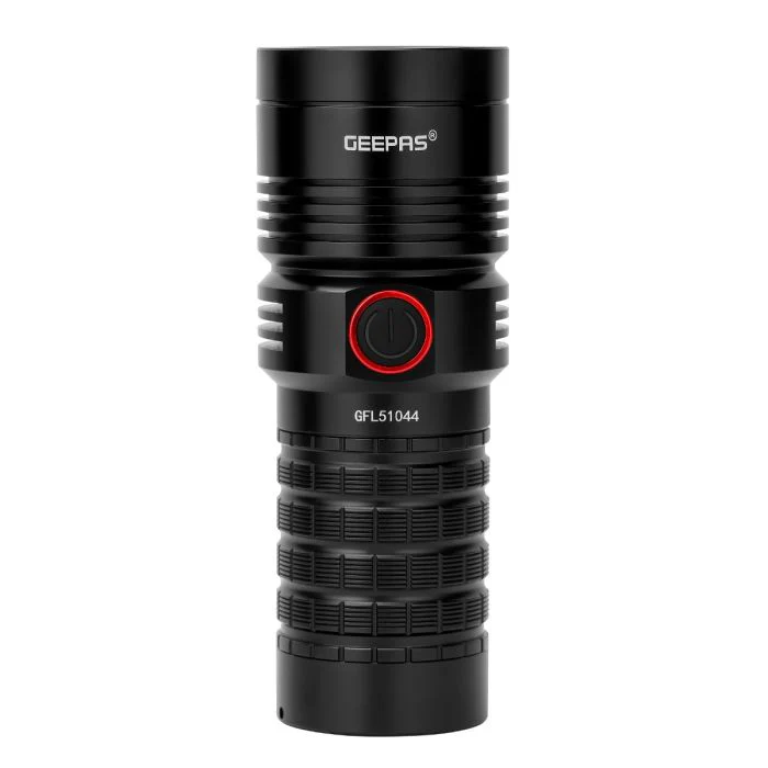 Geepas Waterproof LED Flashlight with Power Bank- GFL51044| Aluminum Housing with 25W High Power LED| 15 Hours Working Time with Power Reminder - Image 8