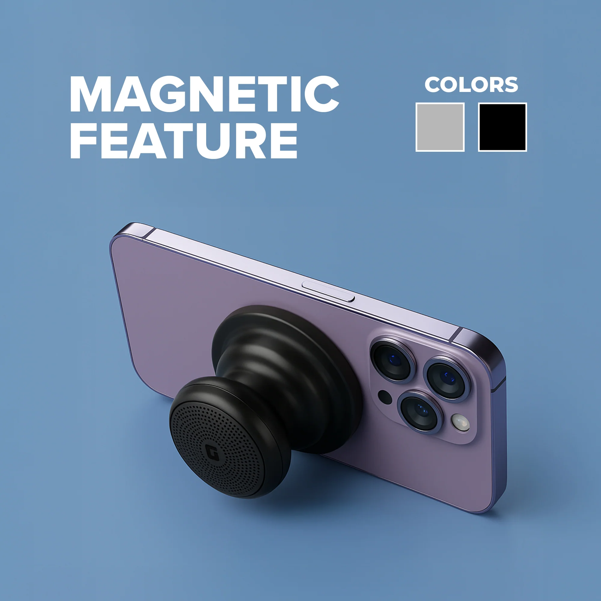 Geepas Waterproof Magnetic Bluetooth Speaker GMS11196 | Compact & Portable, 5Hours Playtime, TWS, IPX7 Waterproof | Ideal for Home, Travel,  Outdoor Etc | 2Year Warranty - Image 5