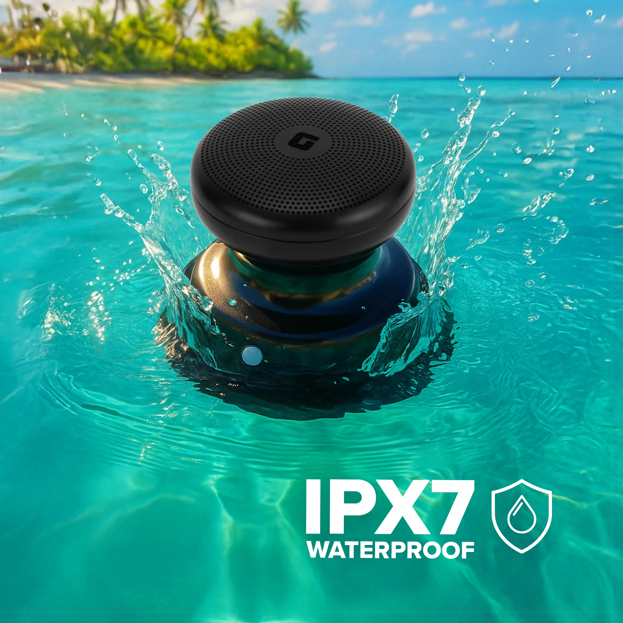 Geepas Waterproof Magnetic Bluetooth Speaker GMS11196 | Compact & Portable, 5Hours Playtime, TWS, IPX7 Waterproof | Ideal for Home, Travel,  Outdoor Etc | 2Year Warranty - Image 6