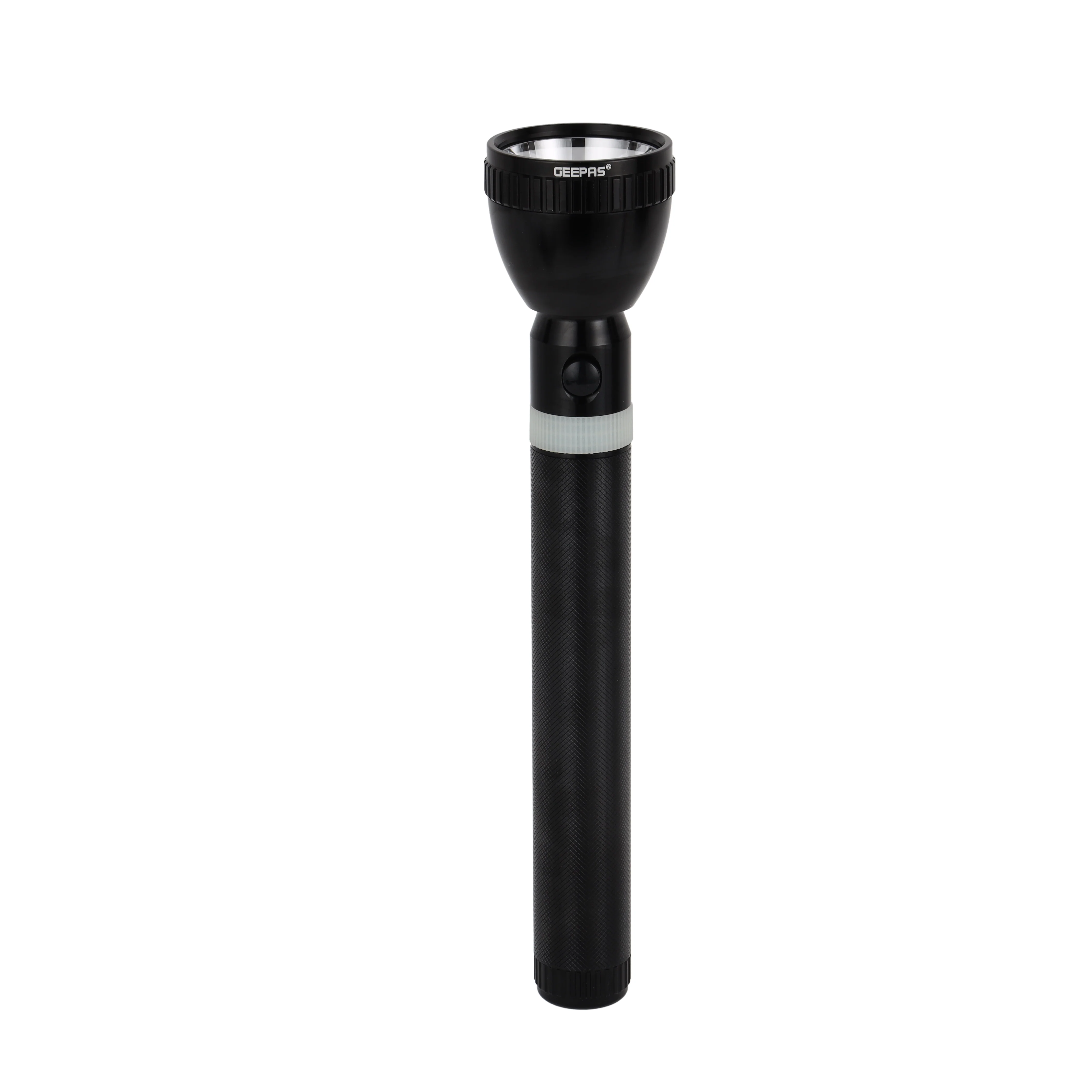 Geepas Rechargeable LED Flashlight- GFL3858/ Corrosion, Water, and Shock Resistance, Perfect for Indoor and Outdoor Use, Machined Aircraft-Grade Aluminum Housing with Anodized Finish, 6 Hours Continuous Working, Black, Lifetime Warranty for Cree LED - Image 2