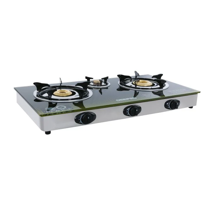 Glass Triple Burner Gas Cooker - Image 3