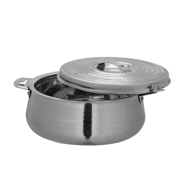 Hilux Double Wall Stainless Steel Hot Pot, 3500ML, RF10534 | Firm Twist Lock | Strong Handles with Heavy-Duty Rivets | Steel Serving Pot, Steel Chapati Storage Box, Roti Serving Pot - Image 4