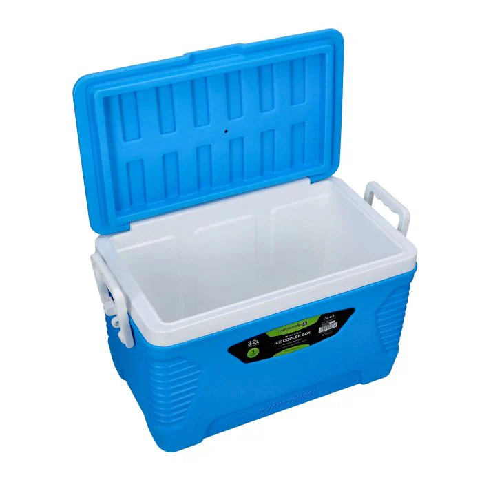 Insulated Ice Cooler Box, 32L Portable Ice Chest, RF10479 | 3 Layer PP-PU-HDPE | Premium Quality Polymer | Thermal Insulation | Camping Cooler Ice Box for BBQs, Outdoor Activities - Image 2