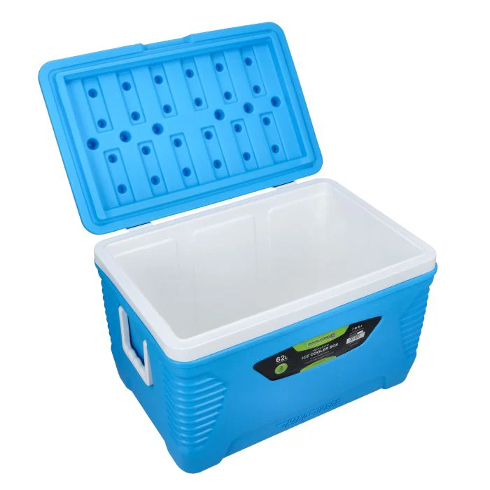 Insulated Ice Cooler Box, 62L Portable Ice Chest, RF10480 | 3 Layer PP-PU-HDPE | Premium Quality Polymer | Thermal Insulation | Camping Cooler Ice Box for BBQs, Outdoor Activities - Image 2