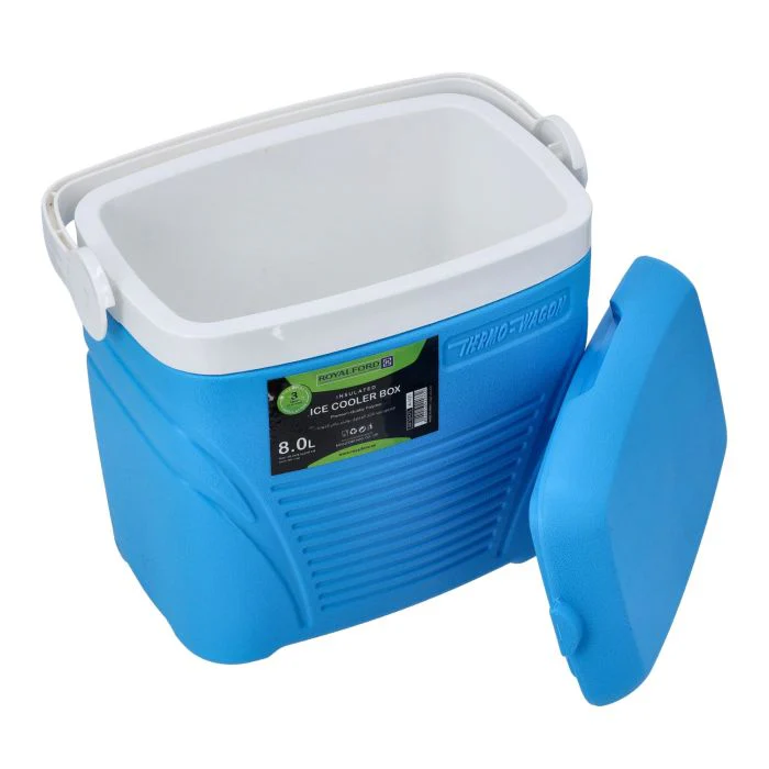 Insulated Ice Cooler Box, 8L Portable Ice Chest, RF10475 | 3 Layer PP-PU-HDPE | Premium Quality Polymer | Thermal Insulation | Camping Cooler Ice Box for BBQs, Outdoor Activities - Image 4