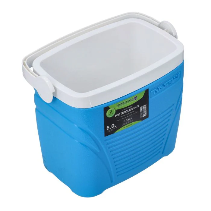 Insulated Ice Cooler Box, 8L Portable Ice Chest, RF10475 | 3 Layer PP-PU-HDPE | Premium Quality Polymer | Thermal Insulation | Camping Cooler Ice Box for BBQs, Outdoor Activities - Image 5