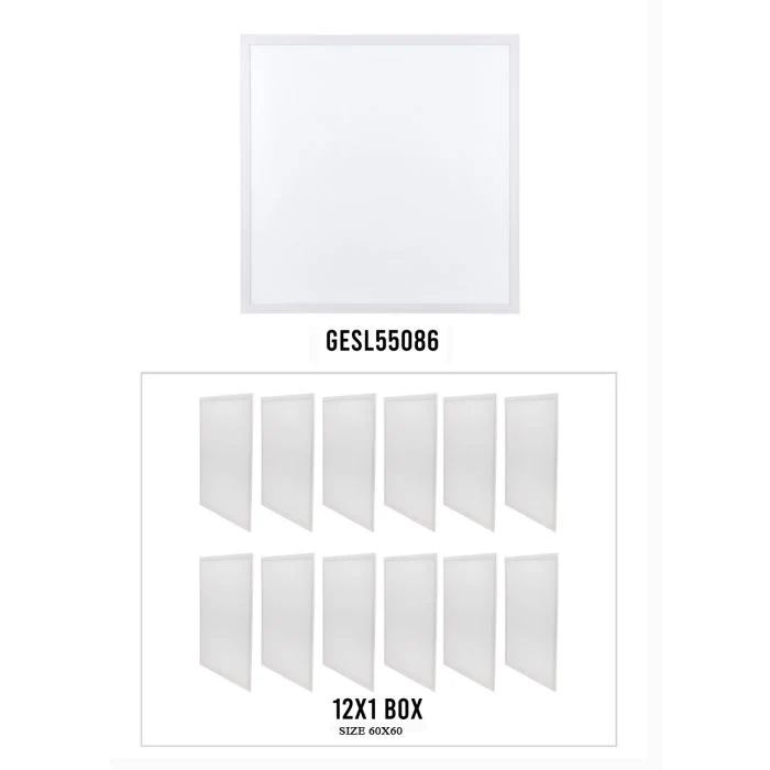 LED Panel Light, 60W Power, GESL55086 | 4800LM Lumens | 6500K Color Temperature | 30000hrs Lifespan | Ceiling Flat LED Light Panel | Ceiling Lights For Bedroom, Living Room, Kitchen, Hallway, Balcony - Image 5