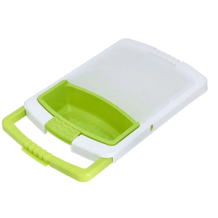 Multi-Functional Chopping Board, PP Material, RF10334 | Storage Tray & Washing/Draining Basket | Portable Design | Adjustable Length | Multifunctional Kitchen Vegetable Washing Basket - Image 4