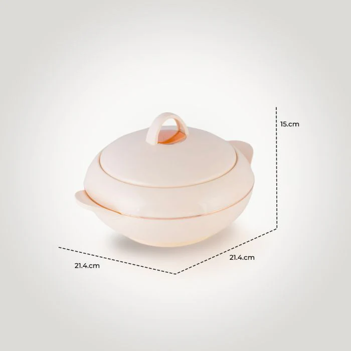 Omega Gold Insulated Casserole, Firm Twist Lock, RF11150 | Strong Handles | 1200ml Double Wall Insulated Serving Pot, Chapati Storage Box, Roti Serving Pot, Chapati Dabba - Image 9