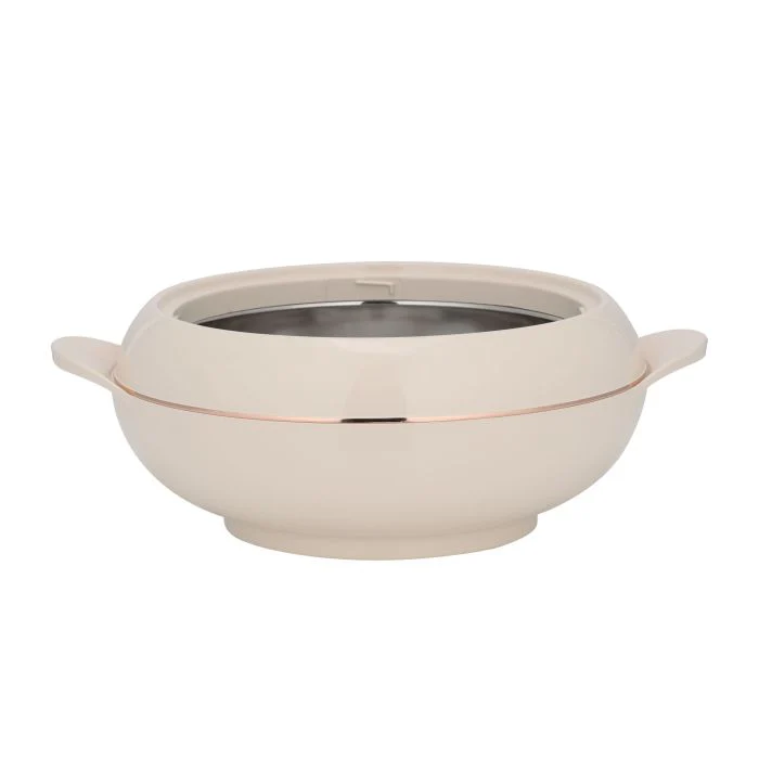 Omega Gold Insulated Casserole, Firm Twist Lock, RF11153 | Strong Handles | 3500ml Double Wall Insulated Serving Pot, Chapati Storage Box, Roti Serving Pot, Chapati Dabba - Image 3