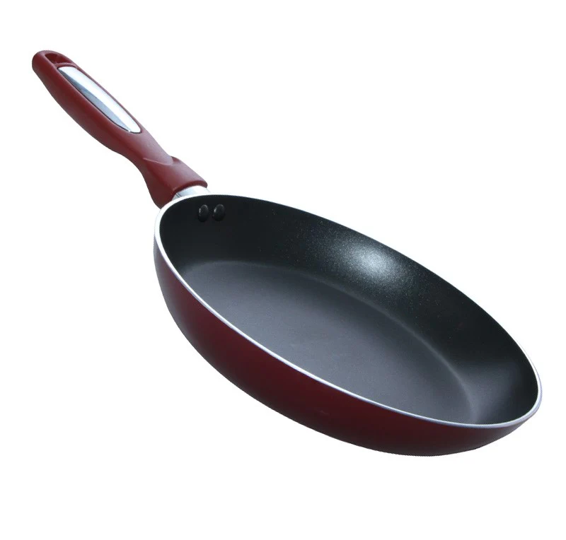 Royalford RF1265FP32 32CM Non Stick Flat Frypan | 3 Layer Coating | Premium Aluminium Body | Strong Bakelite Handle| PTFE PFOA Free | Gas Compatible for Everyday Cooking