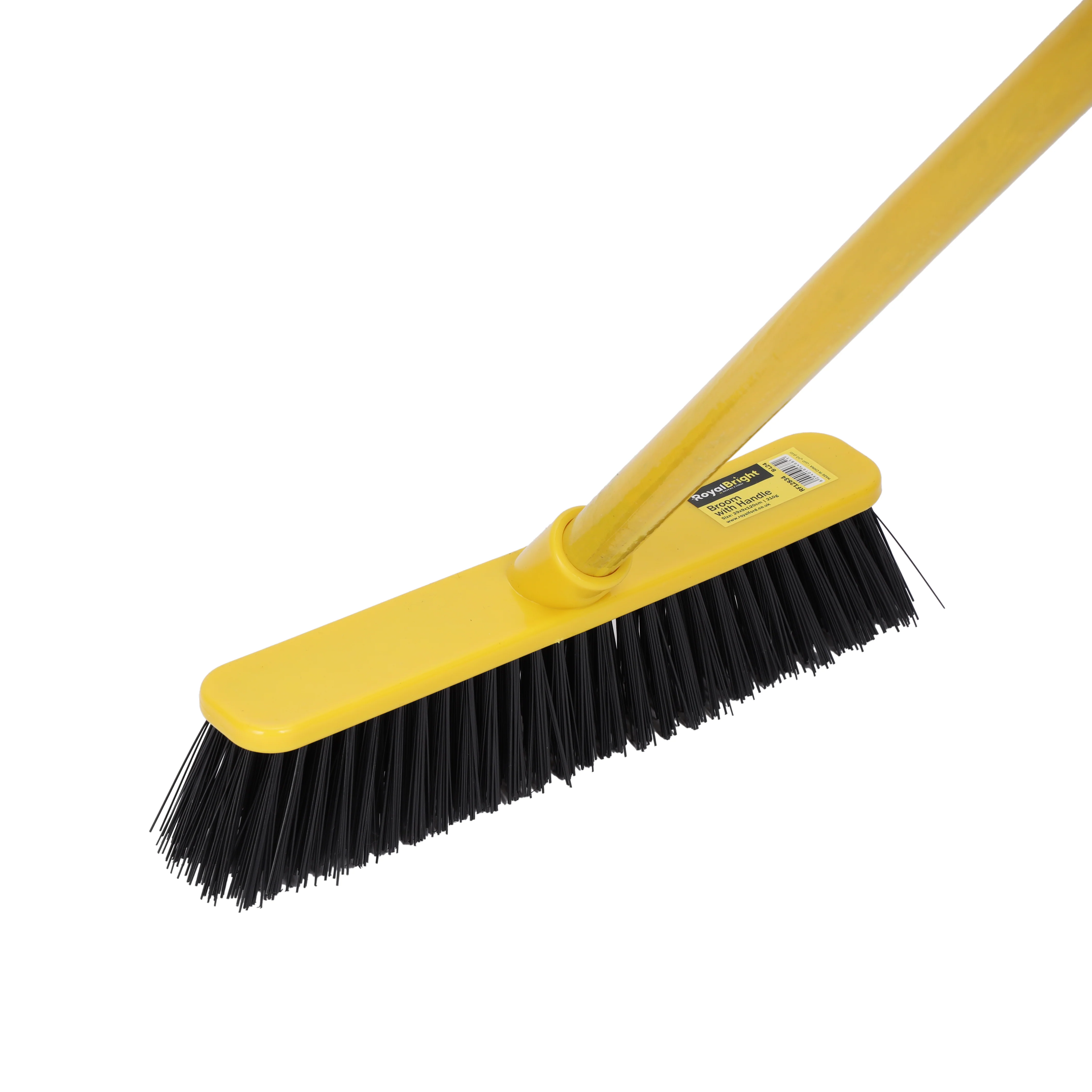 Royalford RF12834 RoyalBright Floor Broom| 29cm head, hard bristles & durable wooden handle| ergonomic design for precise & efficient multipurpose cleaning use| - Image 4